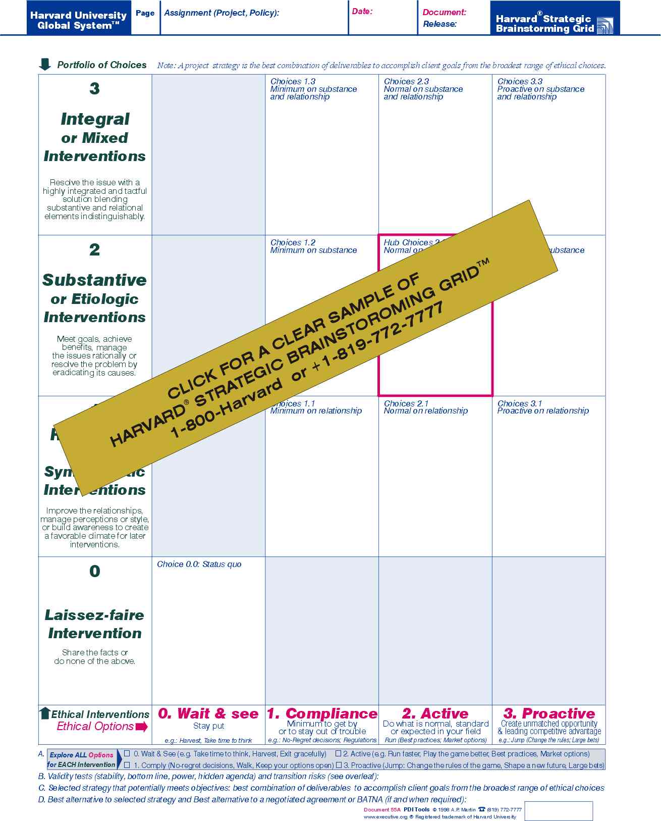 All Rights Reserved. Strategy Grid. Harvard University Global System